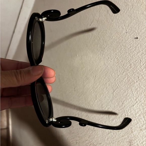 Prada minimal glasses baroque sunglasses y2k vintage logo eyewear swirl frames - Picture 2 of 9
